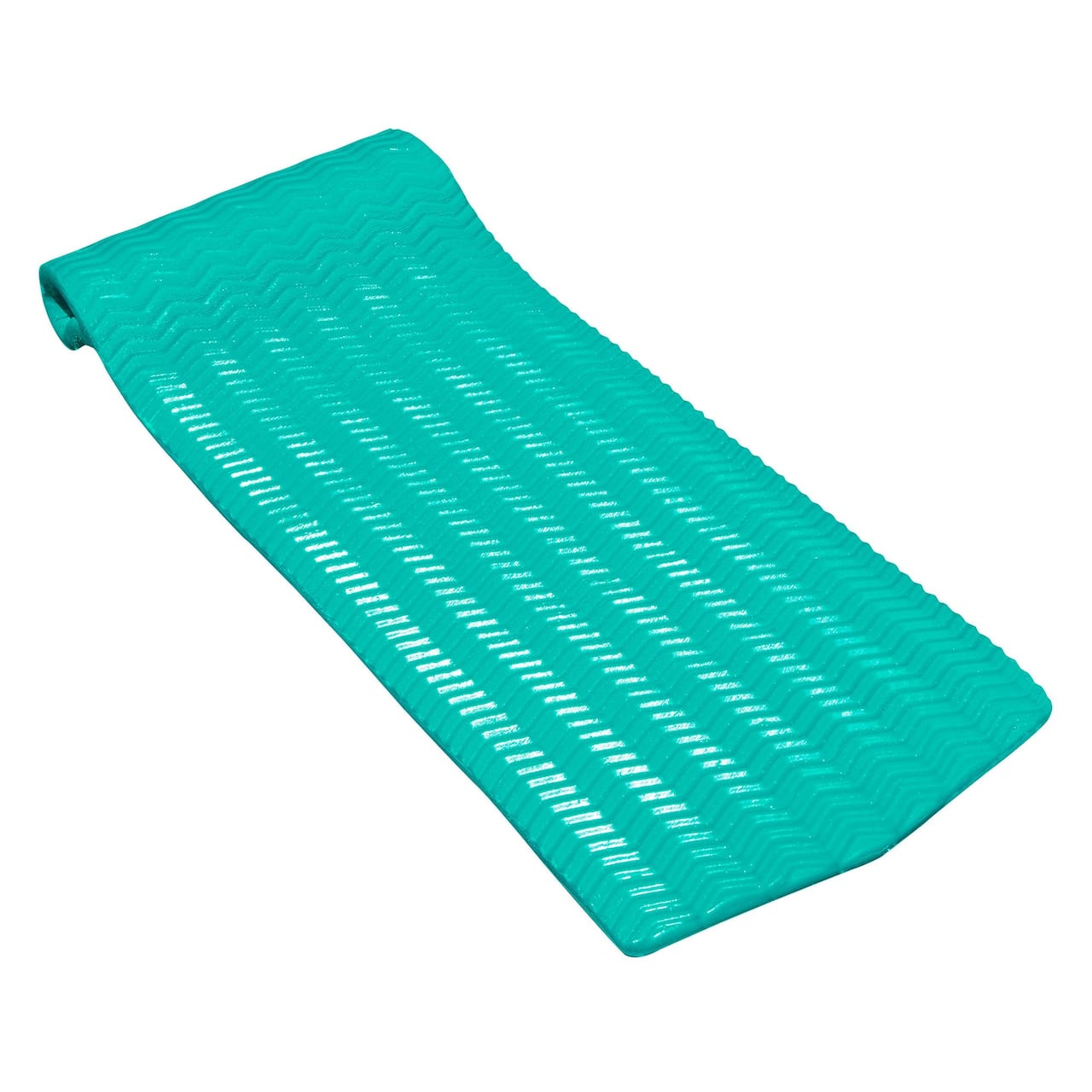 Swimline SofSkin 74" Teal Extra Thick Rippled Floating Pool Mattress